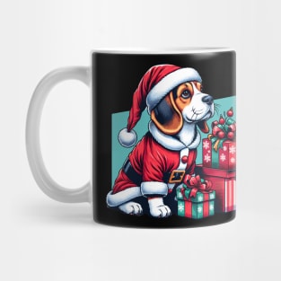 Beagle Dog Santa Claus Christmas Mug